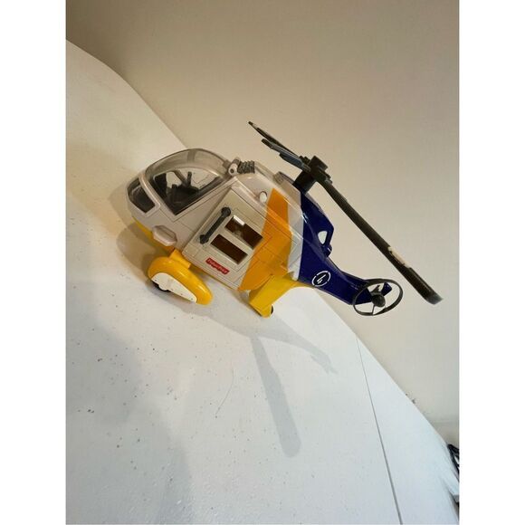 Fisher Price Imaginext Ocean Rescue Helicopter Winch Propellers 12” 2007 - Picture 1 of 5